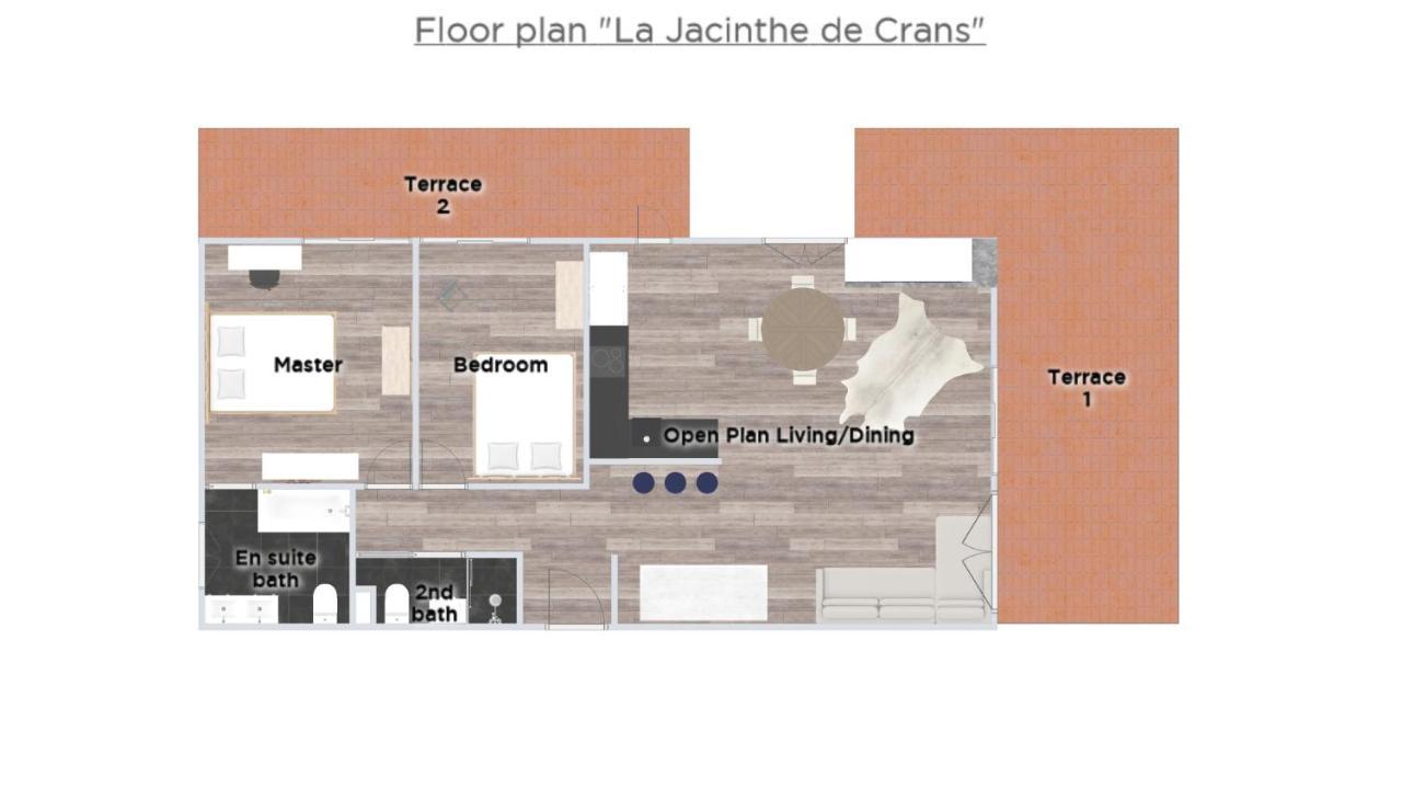 La Jacinthe De Crans Apartment Exterior photo